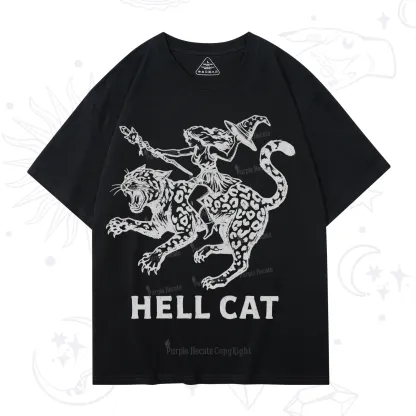 Purplehecate Hex Girl Hell Cat T-Shirt