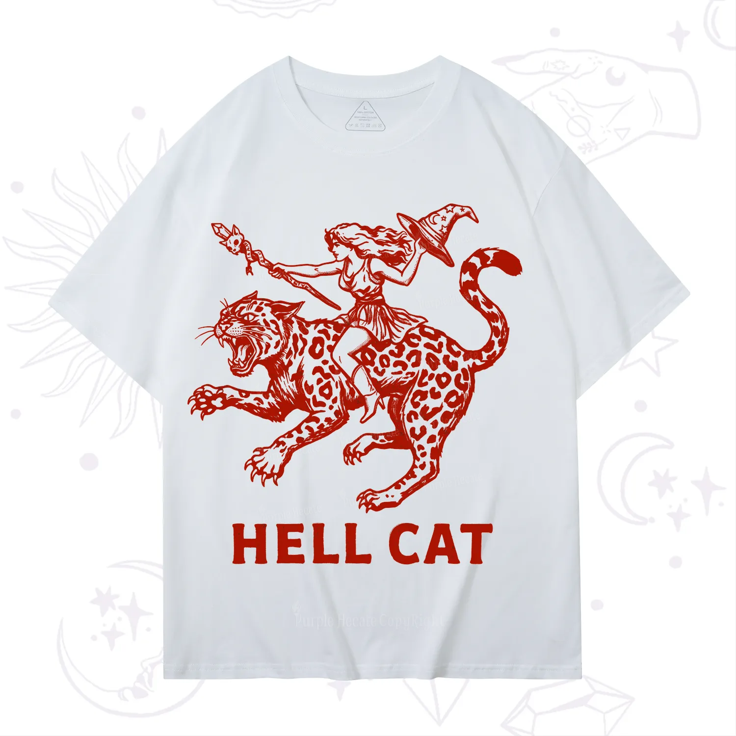 Purplehecate Hex Girl Hell Cat T-Shirt