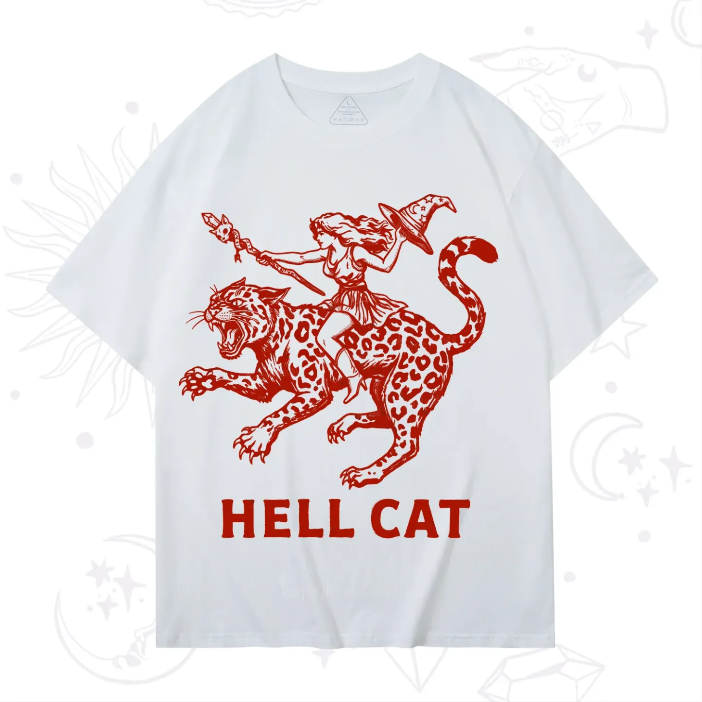 Purplehecate Hex Girl Hell Cat T-Shirt