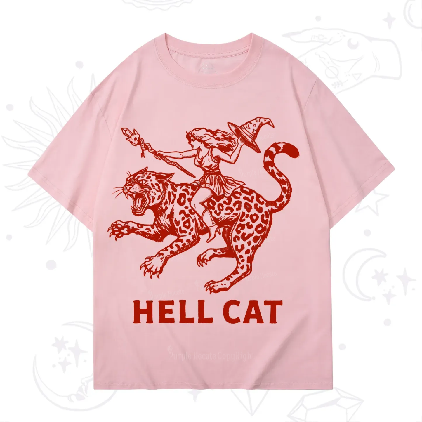 Purplehecate Hex Girl Hell Cat T-Shirt