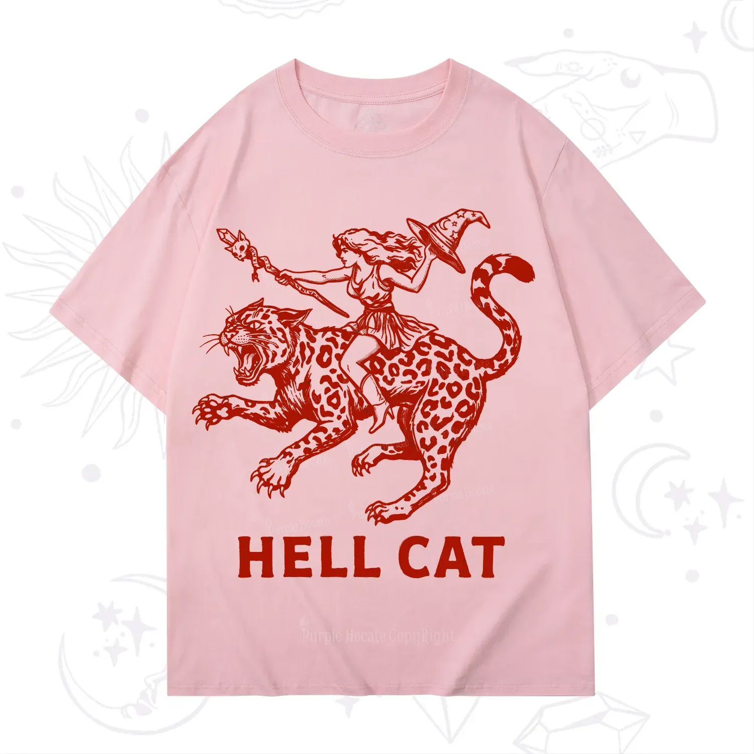 Purplehecate Hex Girl Hell Cat T-Shirt
