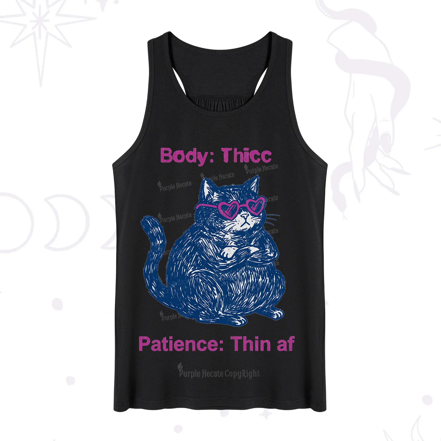 Purplehecate Body Thicc Patience Thin Af Cat Tank