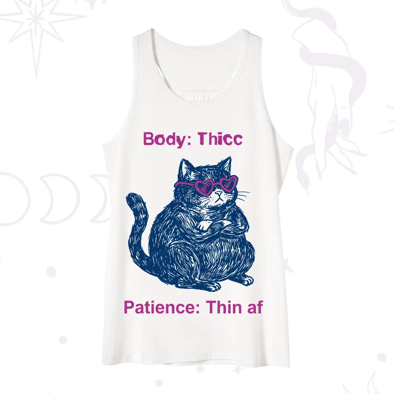 Purplehecate Body Thicc Patience Thin Af Cat Tank