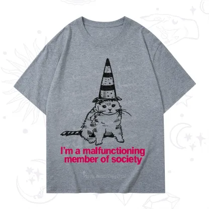 Purplehecate Social Anxiety Cat T-Shirt