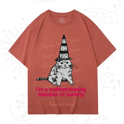 Purplehecate Social Anxiety Cat T-Shirt