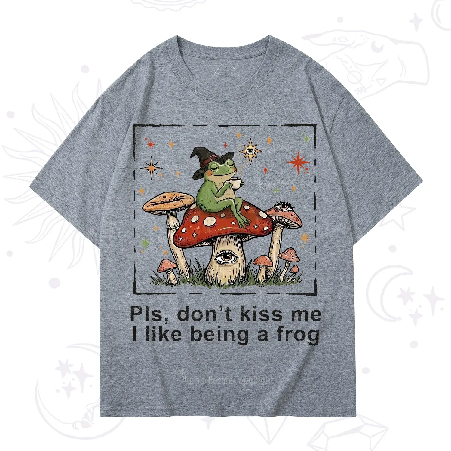 Purplehecate Please Don't Kiss Me I like Being A Frog T-Shirt