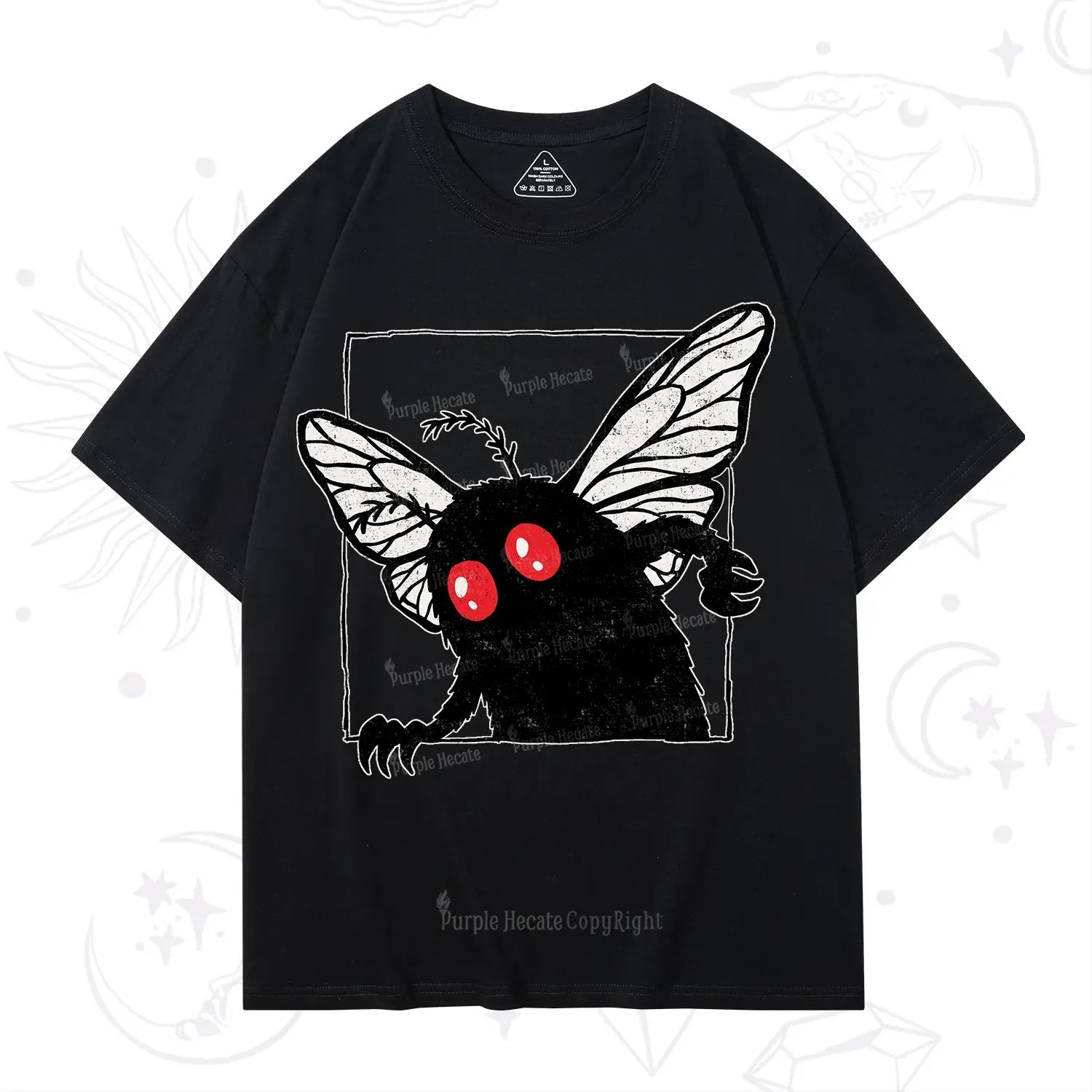 Purplehecate The Curious Mothman T-Shirt