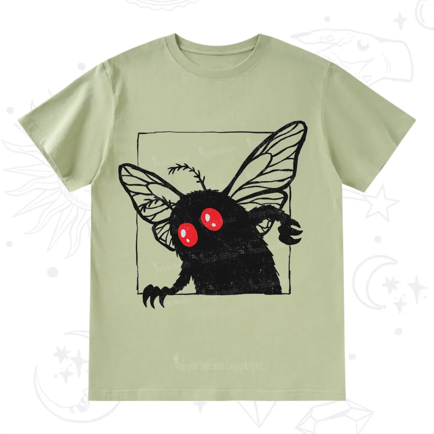 Purplehecate The Curious Mothman T-Shirt