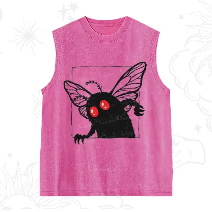 Purplehecate The Curious Mothman Washed Tank
