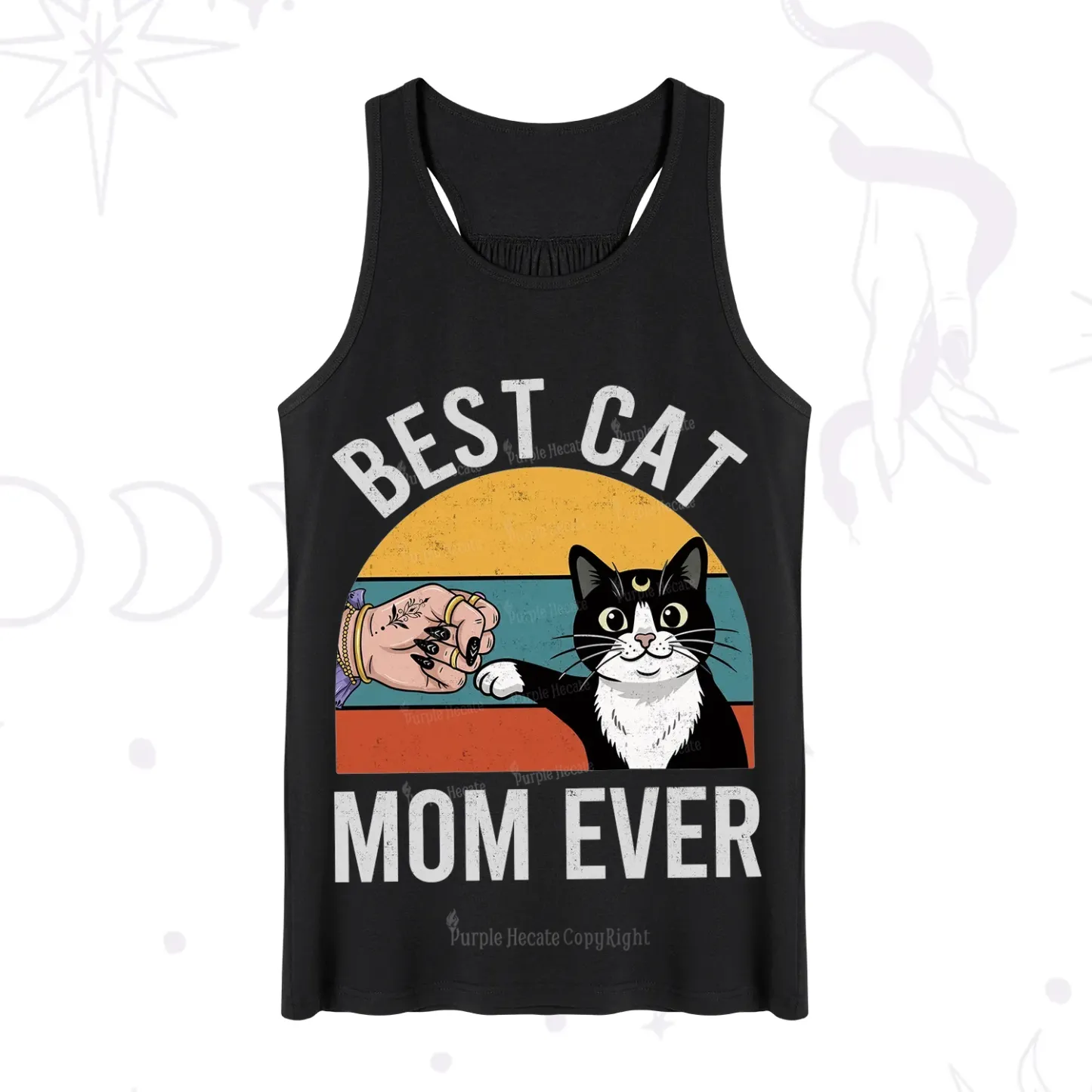 Purplehecate Best Cat Mom Ever Tank