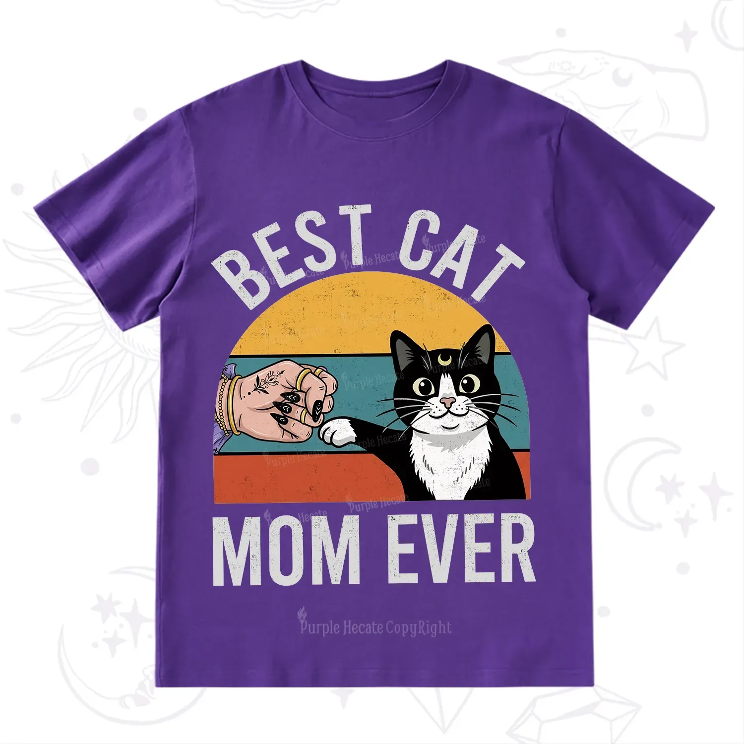 Purplehecate Best Cat Mom Ever T-Shirt