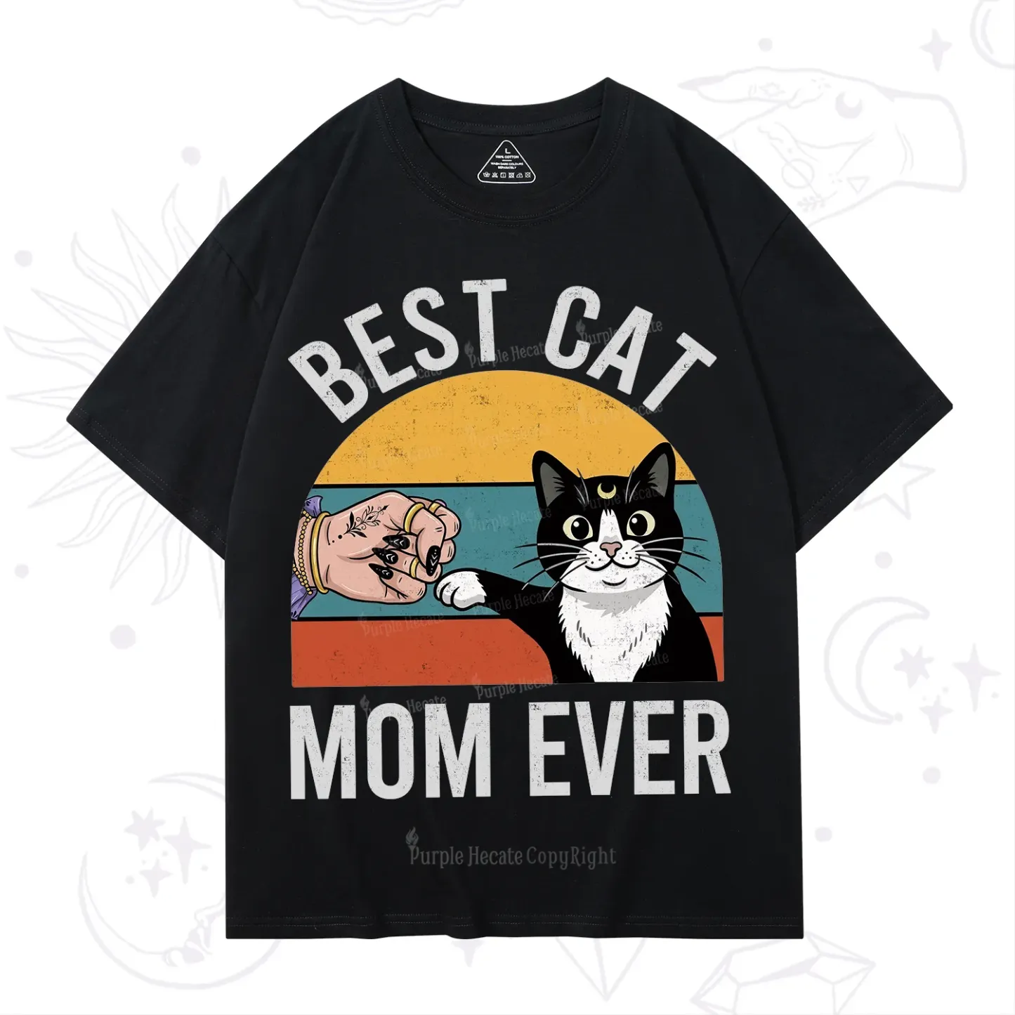 Purplehecate Best Cat Mom Ever T-Shirt