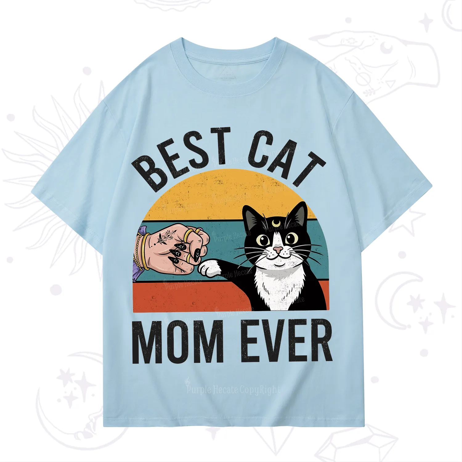 Purplehecate Best Cat Mom Ever T-Shirt