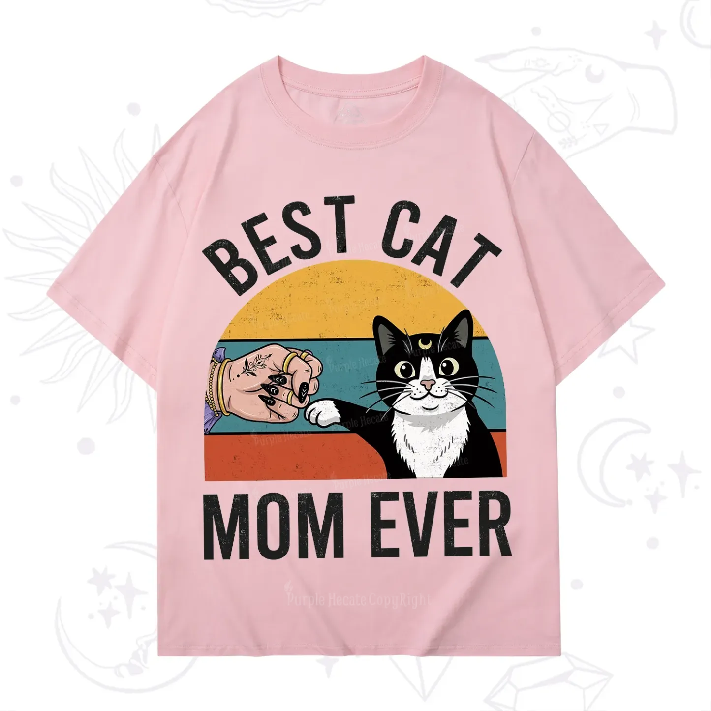 Purplehecate Best Cat Mom Ever T-Shirt