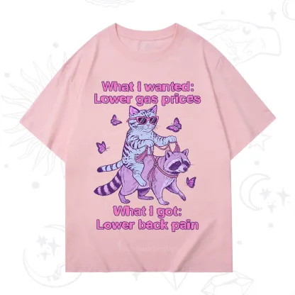 Purplehecate Lower Gas Prices Lower Back Pain Cat T-Shirt