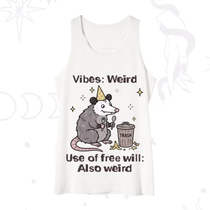 Purplehecate Weird Vibes Only Opossum Tank