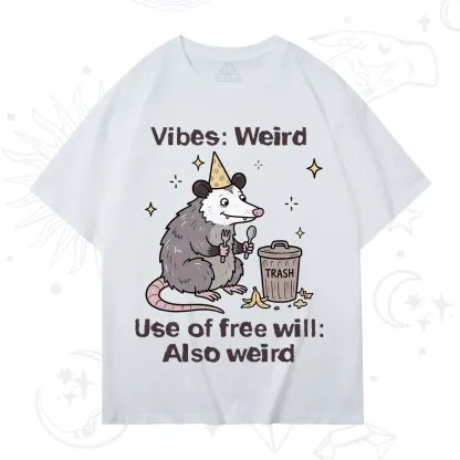 Purplehecate Weird Vibes Only Opossum T-Shirt