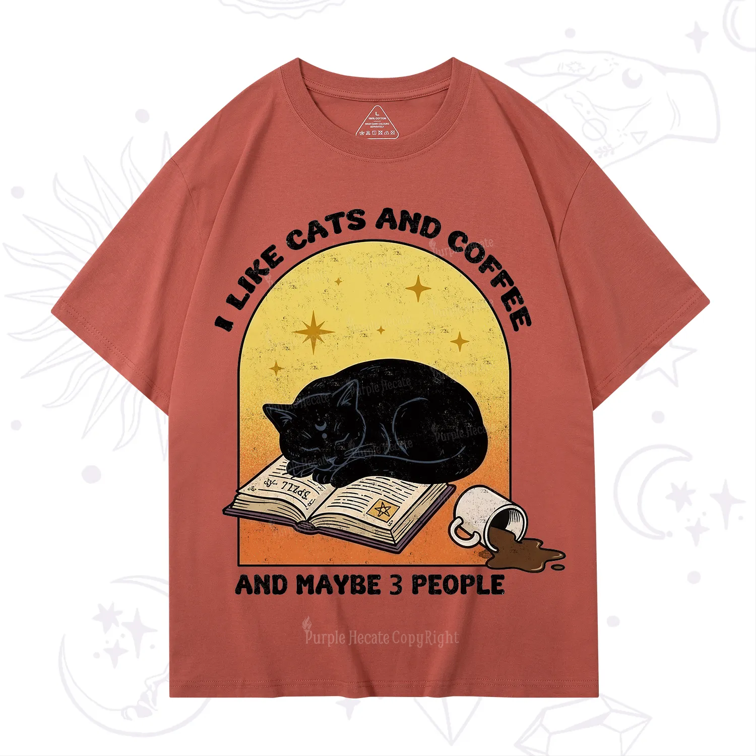 Purplehecate I Like Cats And Coffee T-Shirt