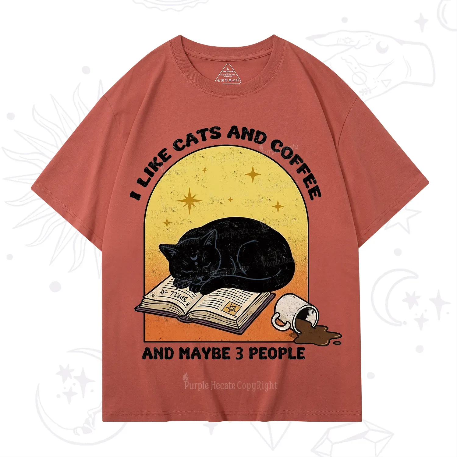 Purplehecate I Like Cats And Coffee T-Shirt