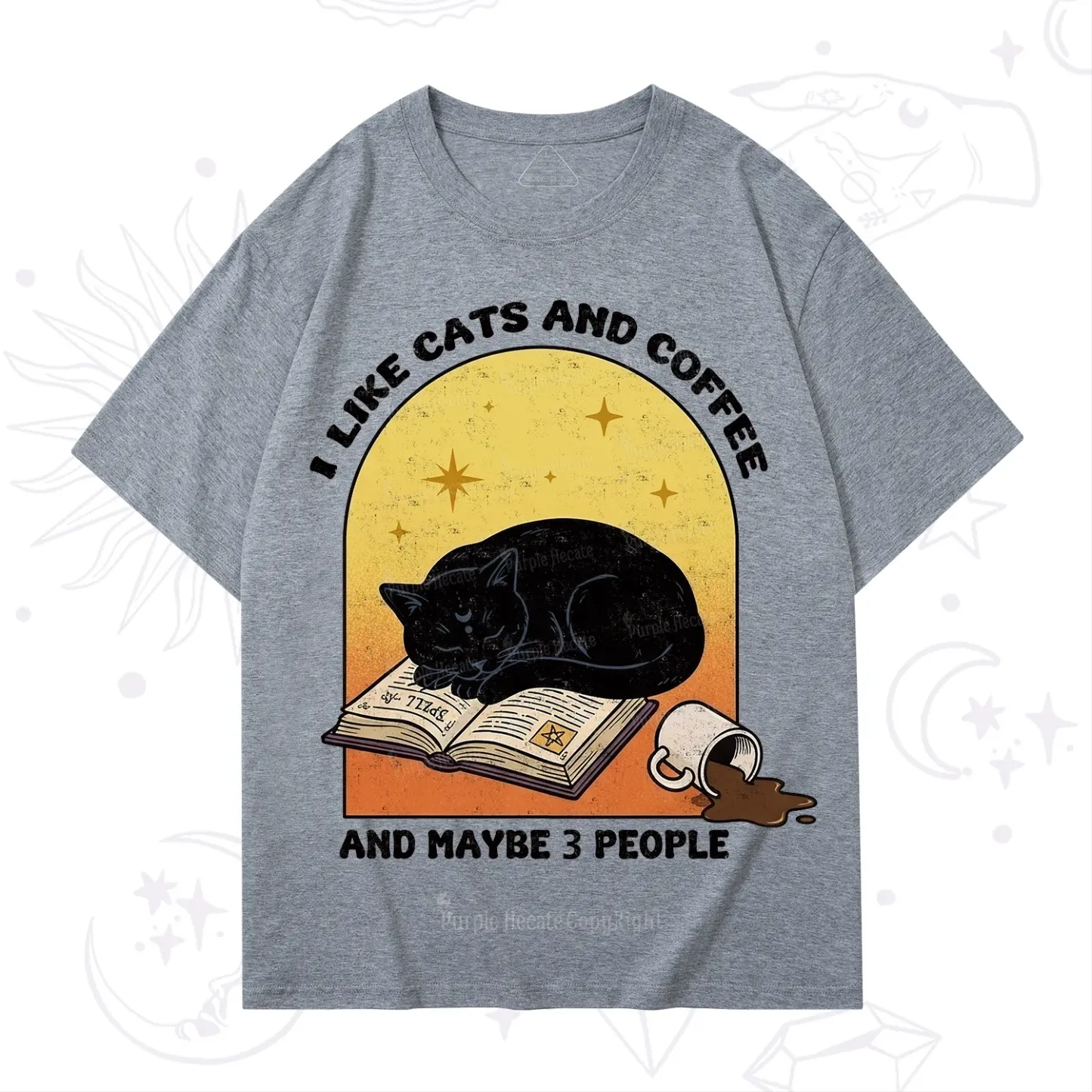 Purplehecate I Like Cats And Coffee T-Shirt