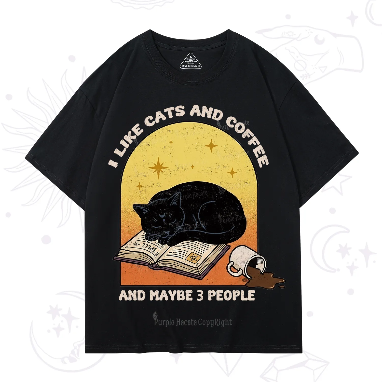 Purplehecate I Like Cats And Coffee T-Shirt