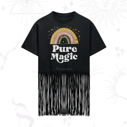 Purplehecate Pure Magic Fringe Hem T-Shirt