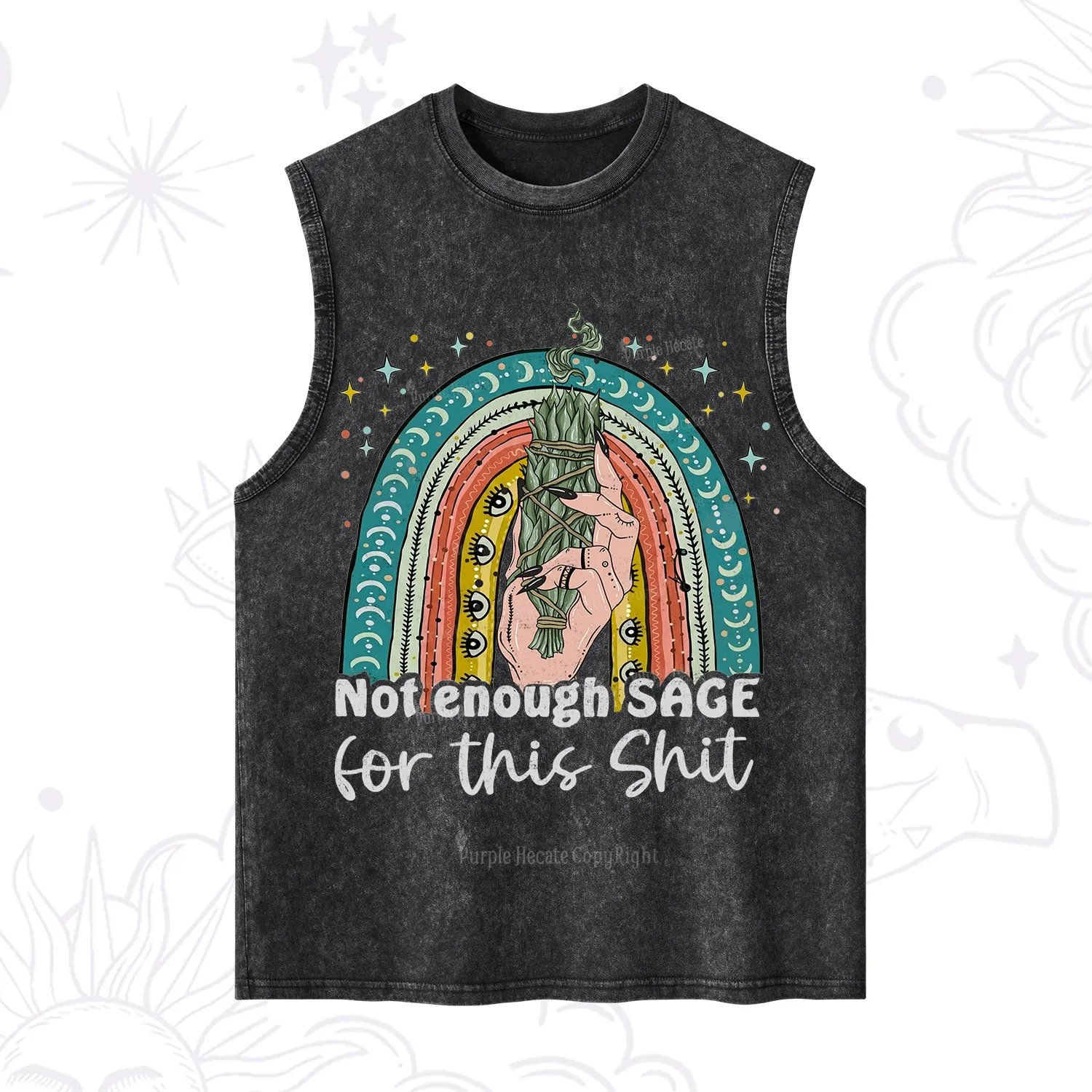 Purplehecate Not Enough Sage For This Sh*t Washed Tank
