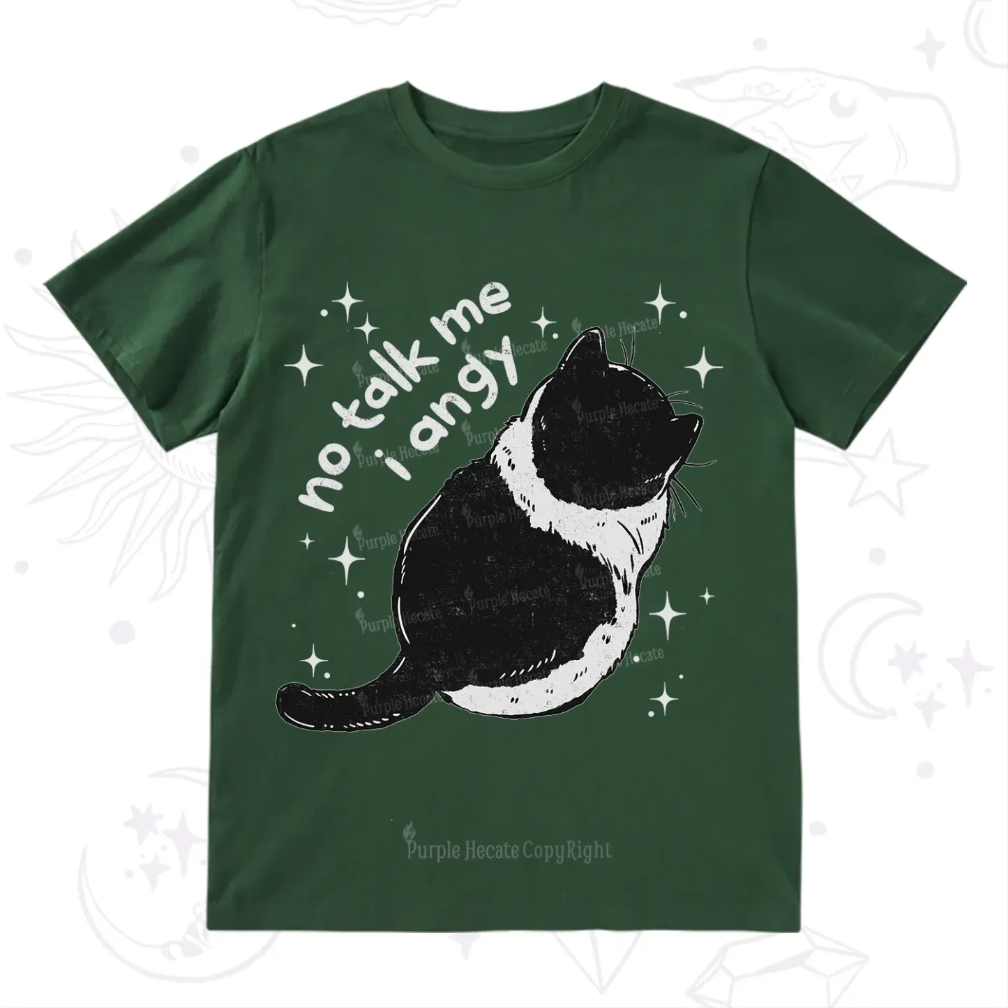Purplehecate No Talk Me Im Angy Cat T-Shirt