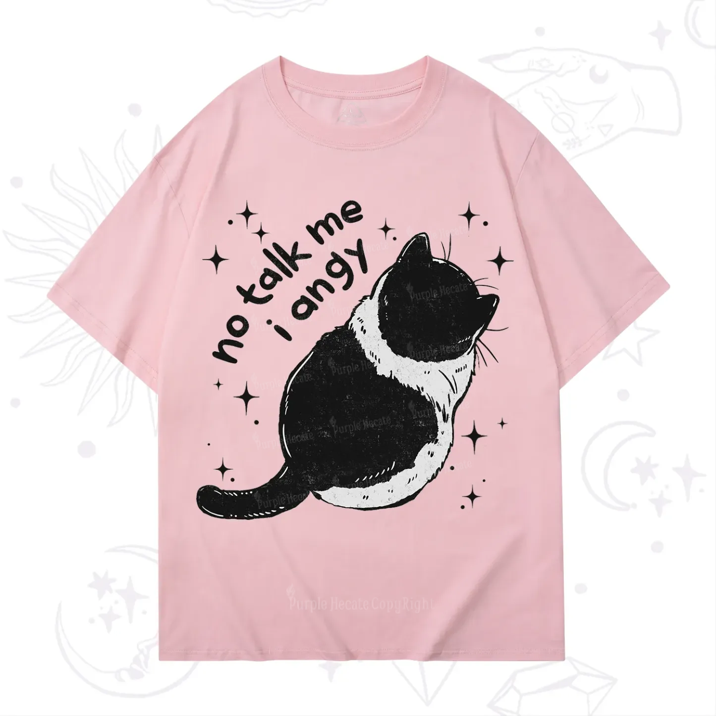 Purplehecate No Talk Me Im Angy Cat T-Shirt