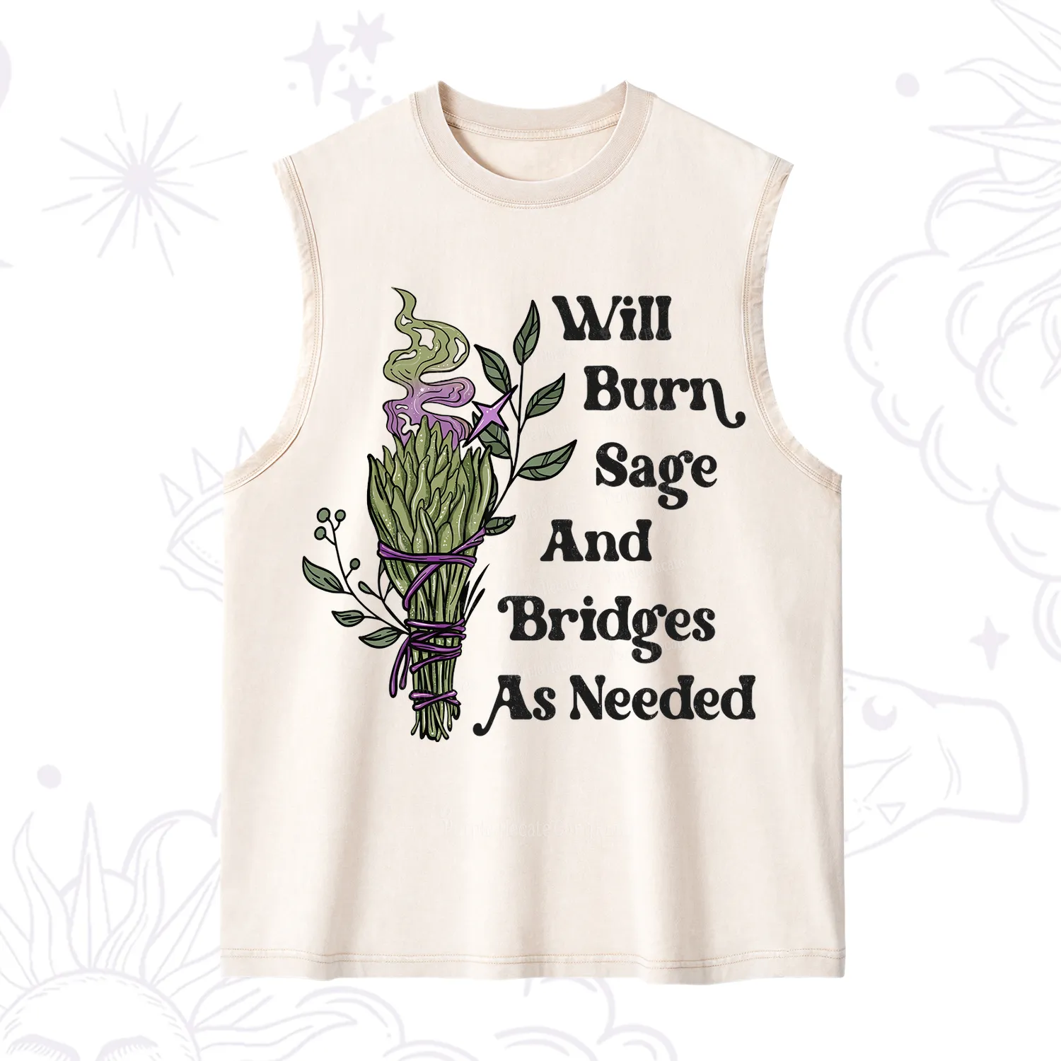 Purplehecate Will Burn Sage and Bridges Washed Tank