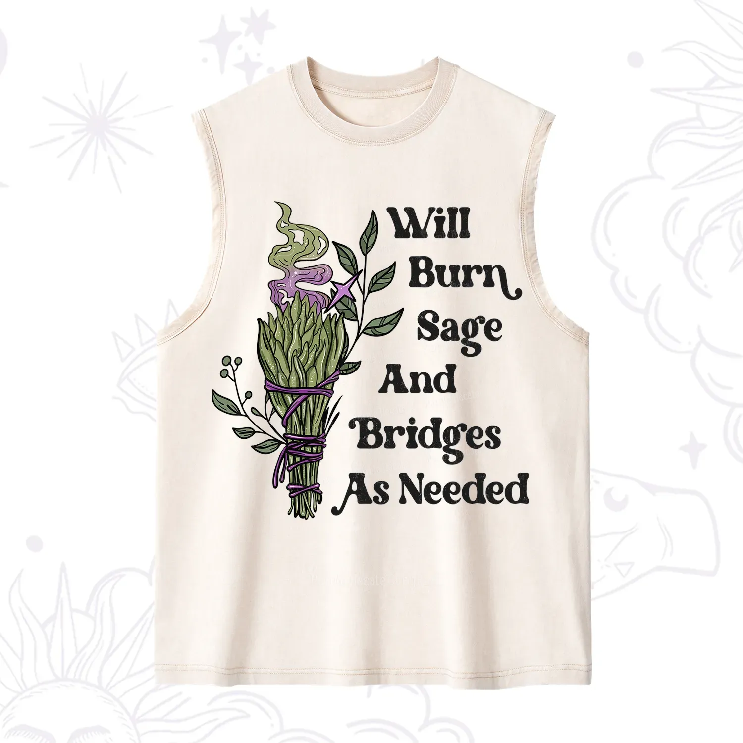 Purplehecate Will Burn Sage and Bridges Washed Tank