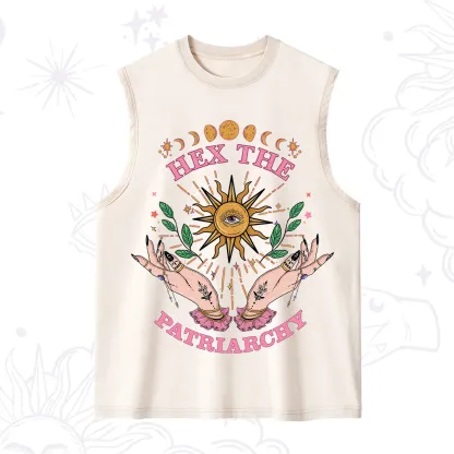 Purplehecate Hex The Patriarchy Witchy Washed Tank