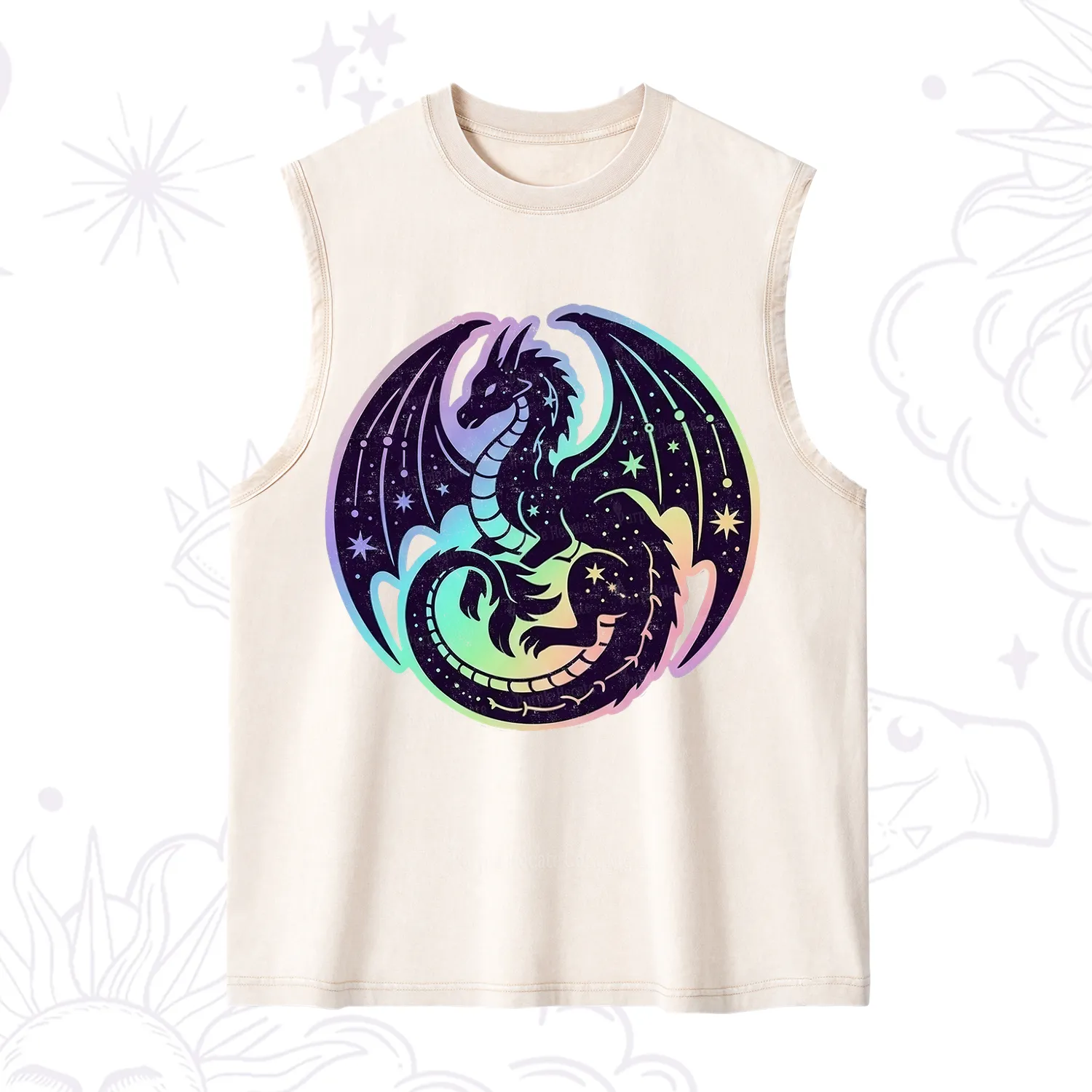 Purplehecate Cosmic Dragon Washed Tank