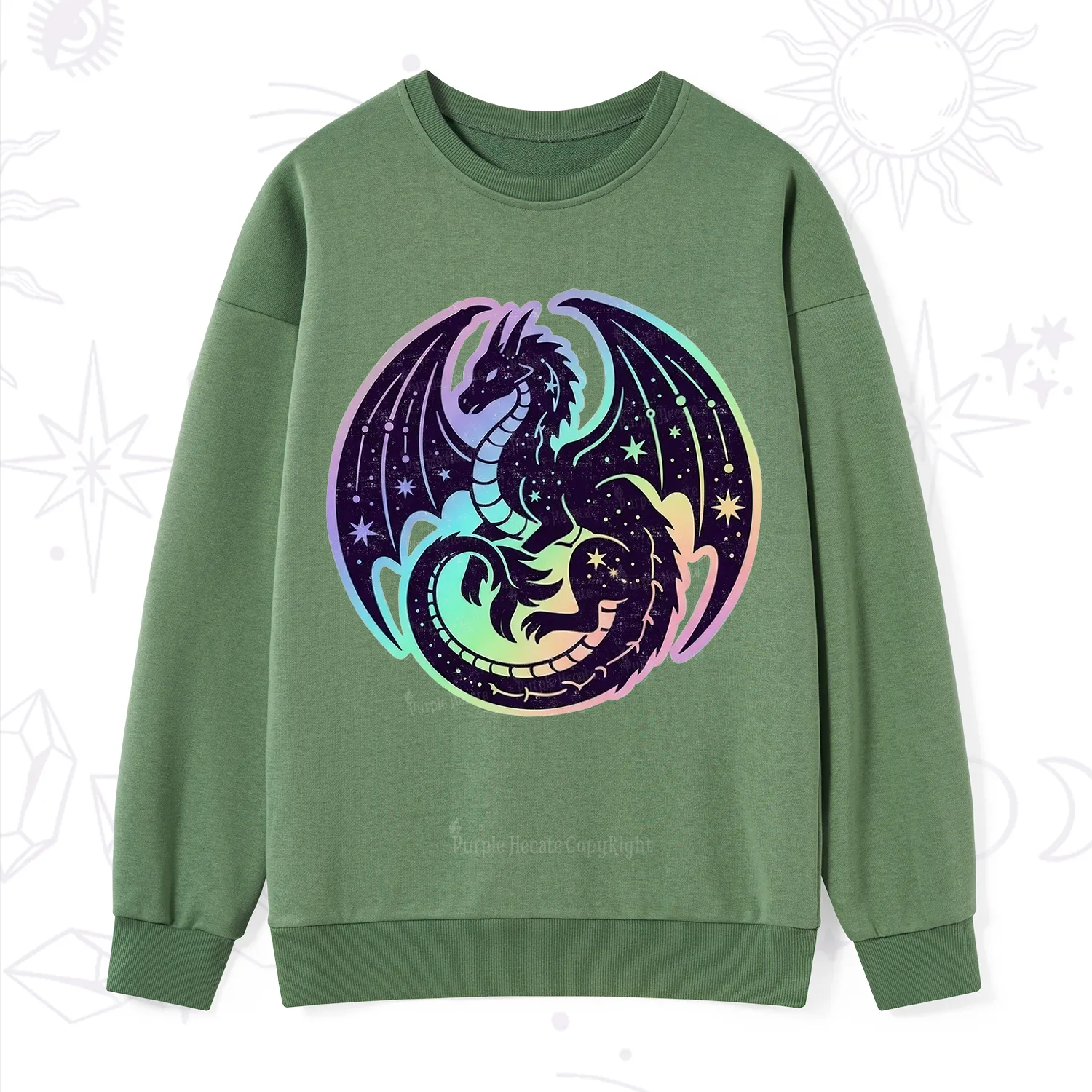 Purplehecate Cosmic Dragon Sweatshirt