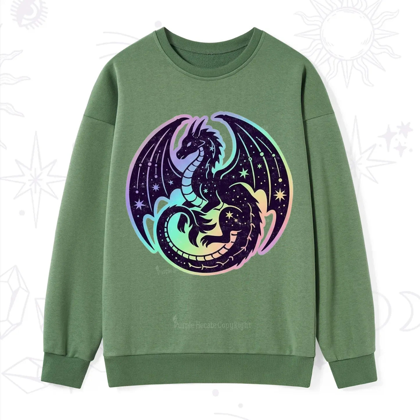 Purplehecate Cosmic Dragon Sweatshirt
