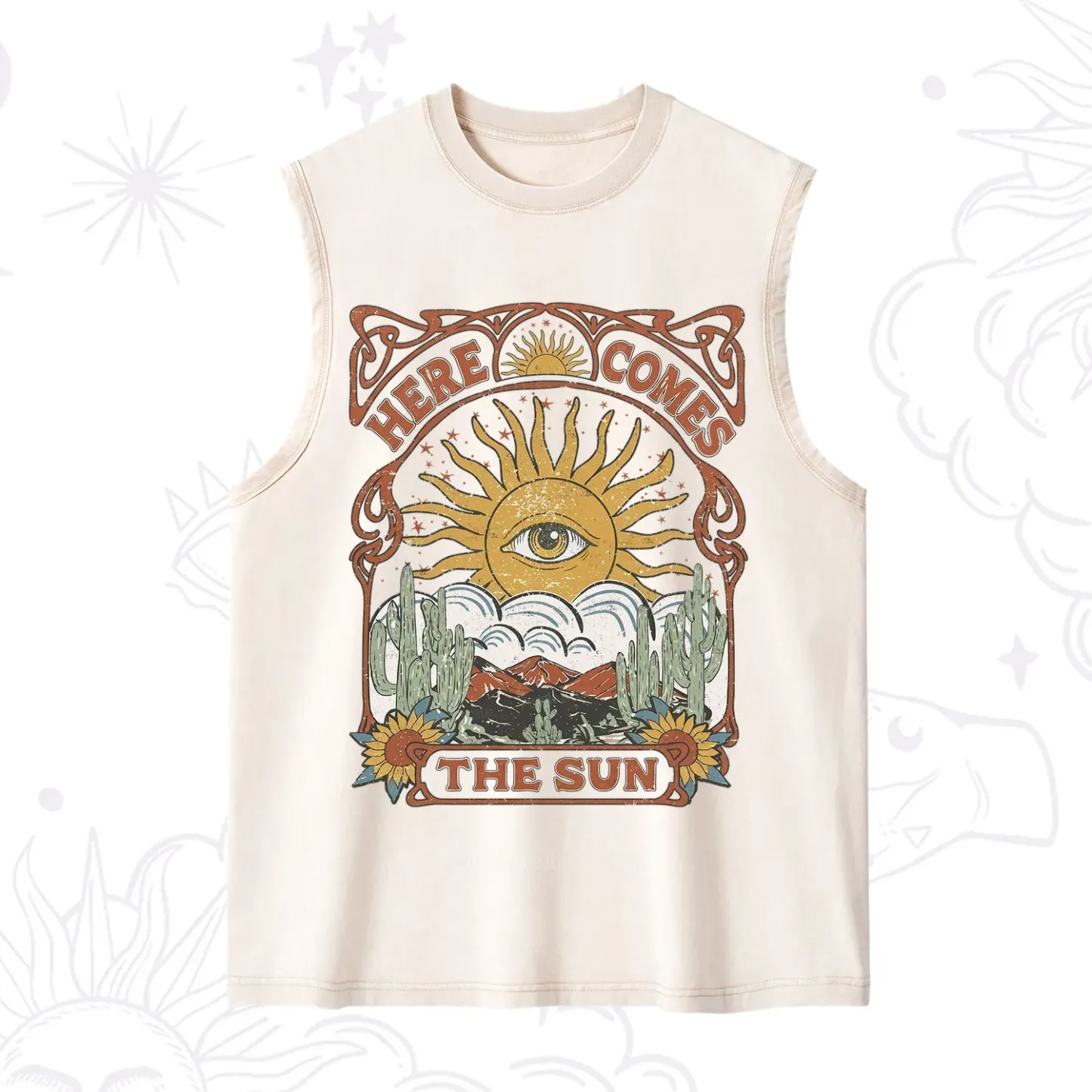 Purplehecate Here Comes The Sun Washed Tank