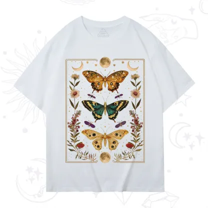 Purplehecate Sun and Moon Butterfly T-Shirt