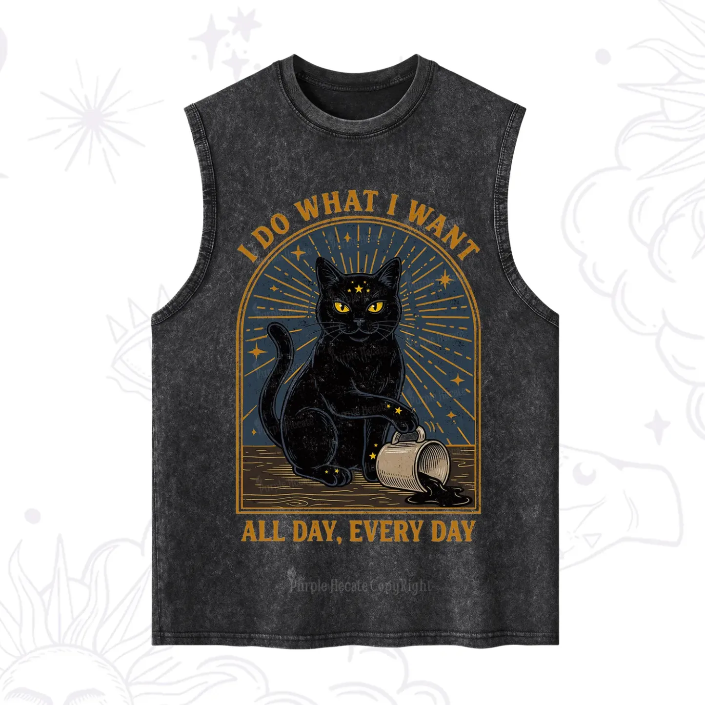 Purplehecate I Do What I What All Day Washed Tank