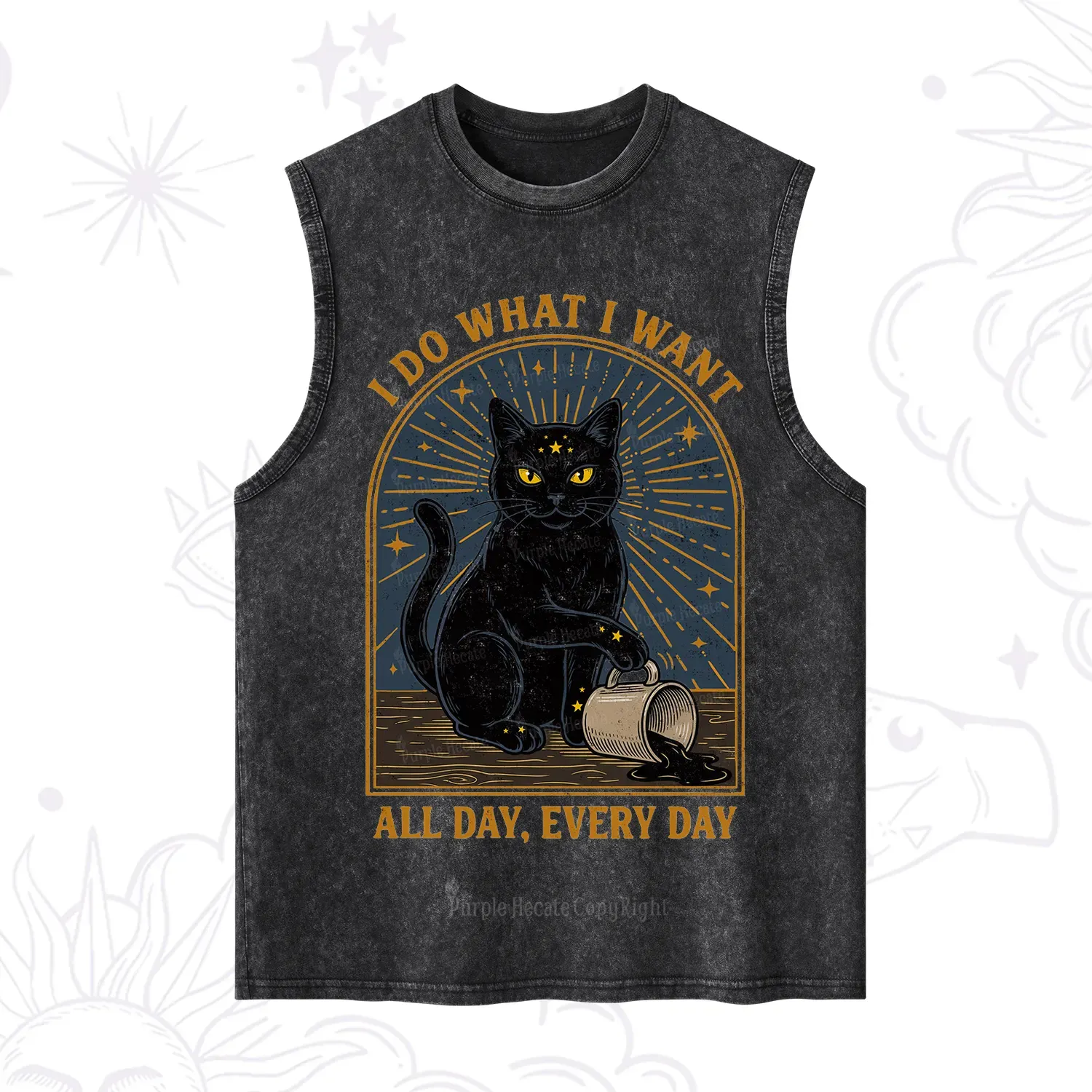 Purplehecate I Do What I What All Day Washed Tank