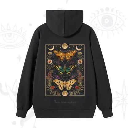 Purplehecate Sun and Moon Butterfly Hoodie