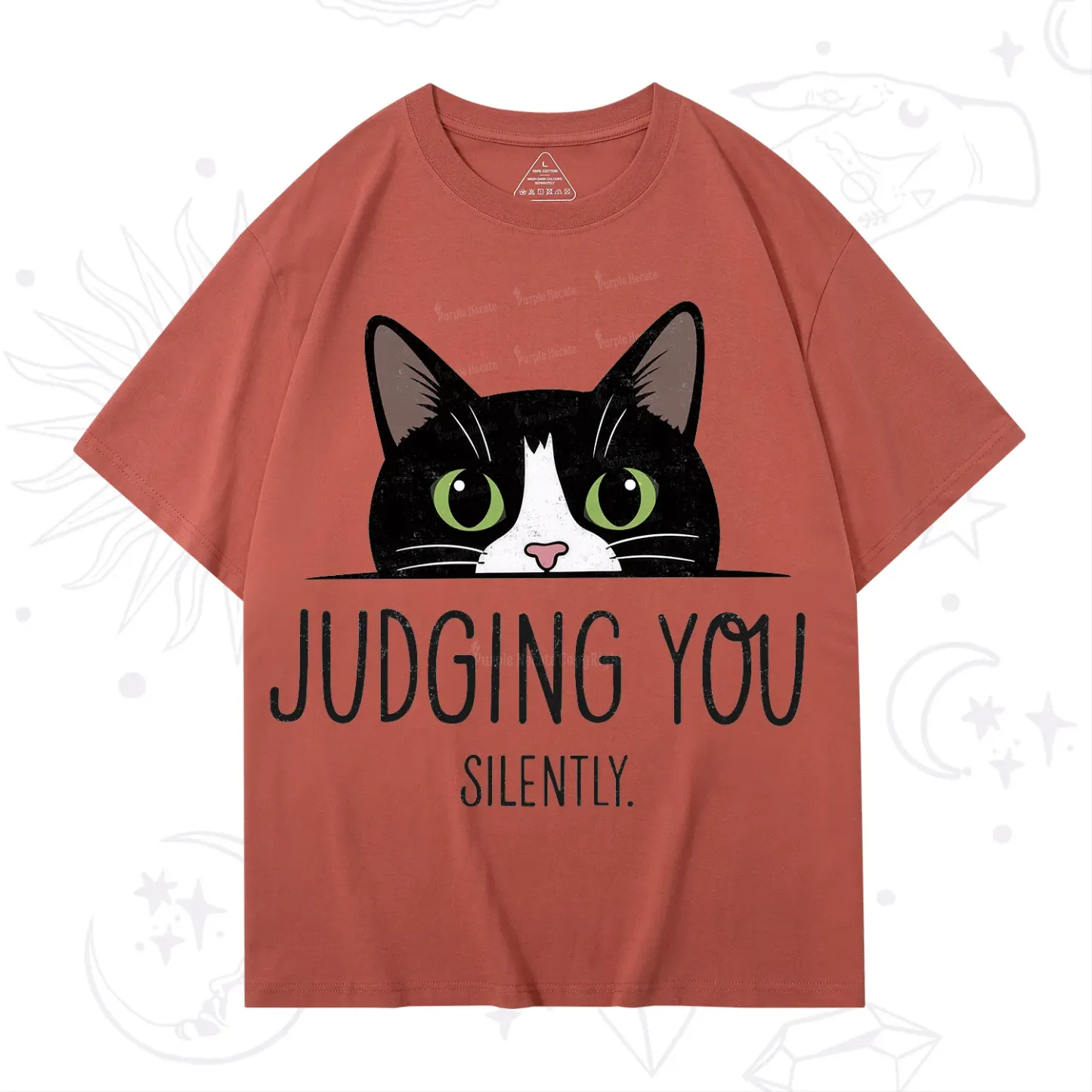 Purplehecate Cute Cat Judging You Silently T-Shirt