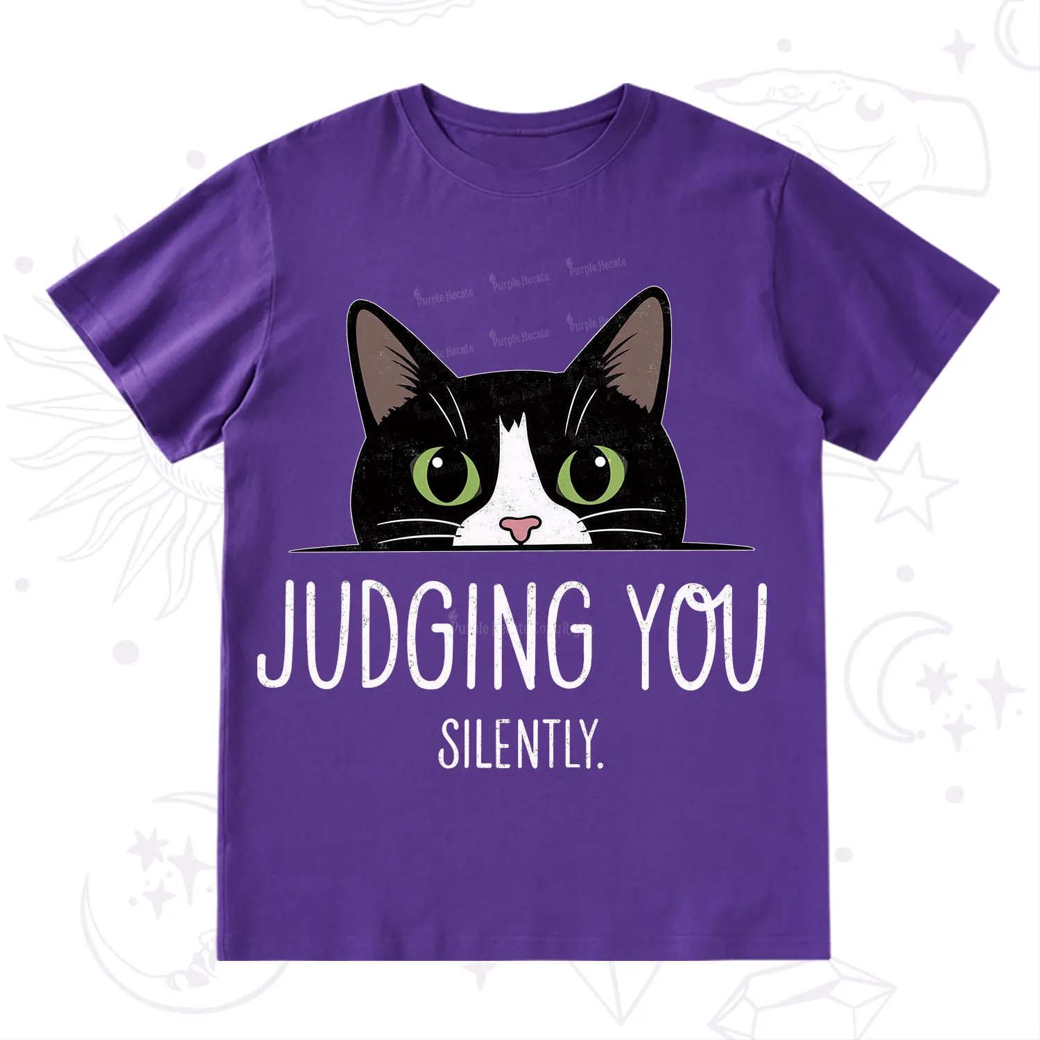 Purplehecate Cute Cat Judging You Silently T-Shirt