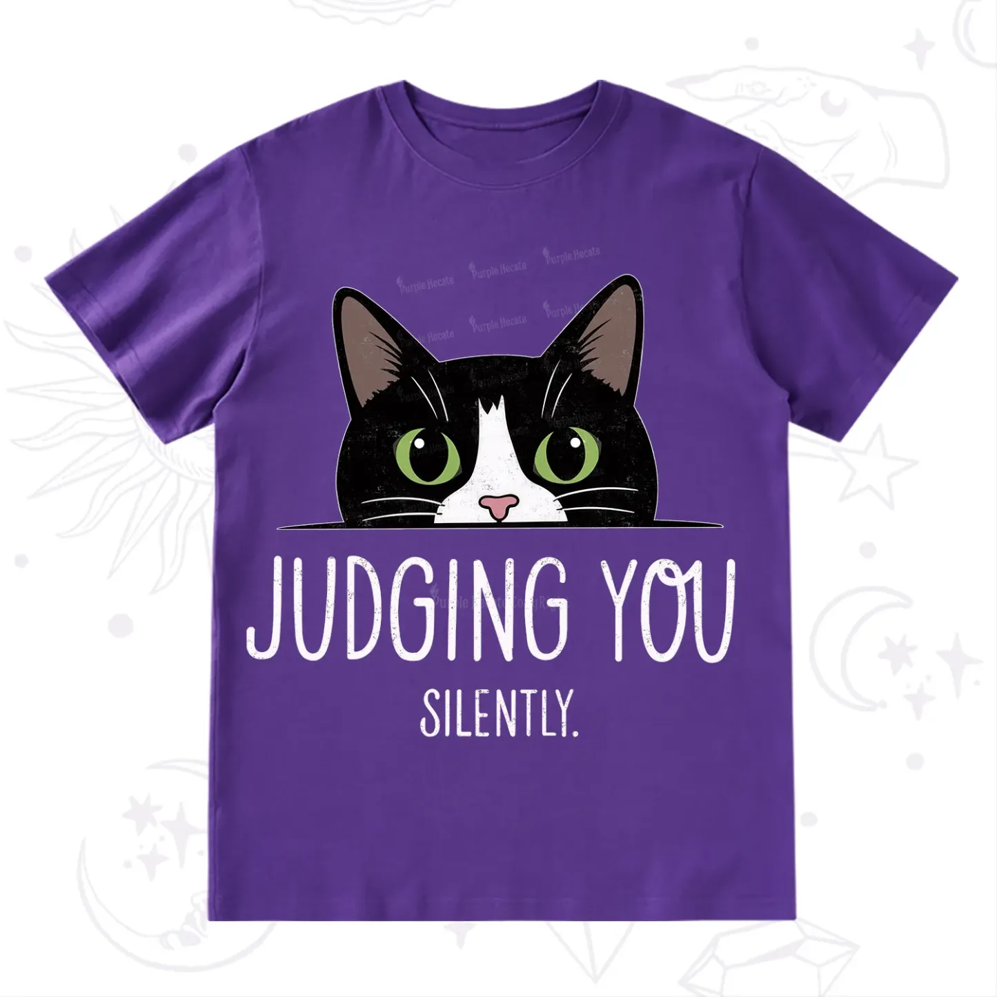 Purplehecate Cute Cat Judging You Silently T-Shirt