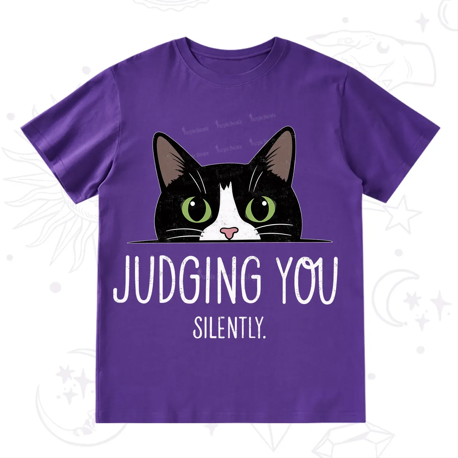 Purplehecate Cute Cat Judging You Silently T-Shirt