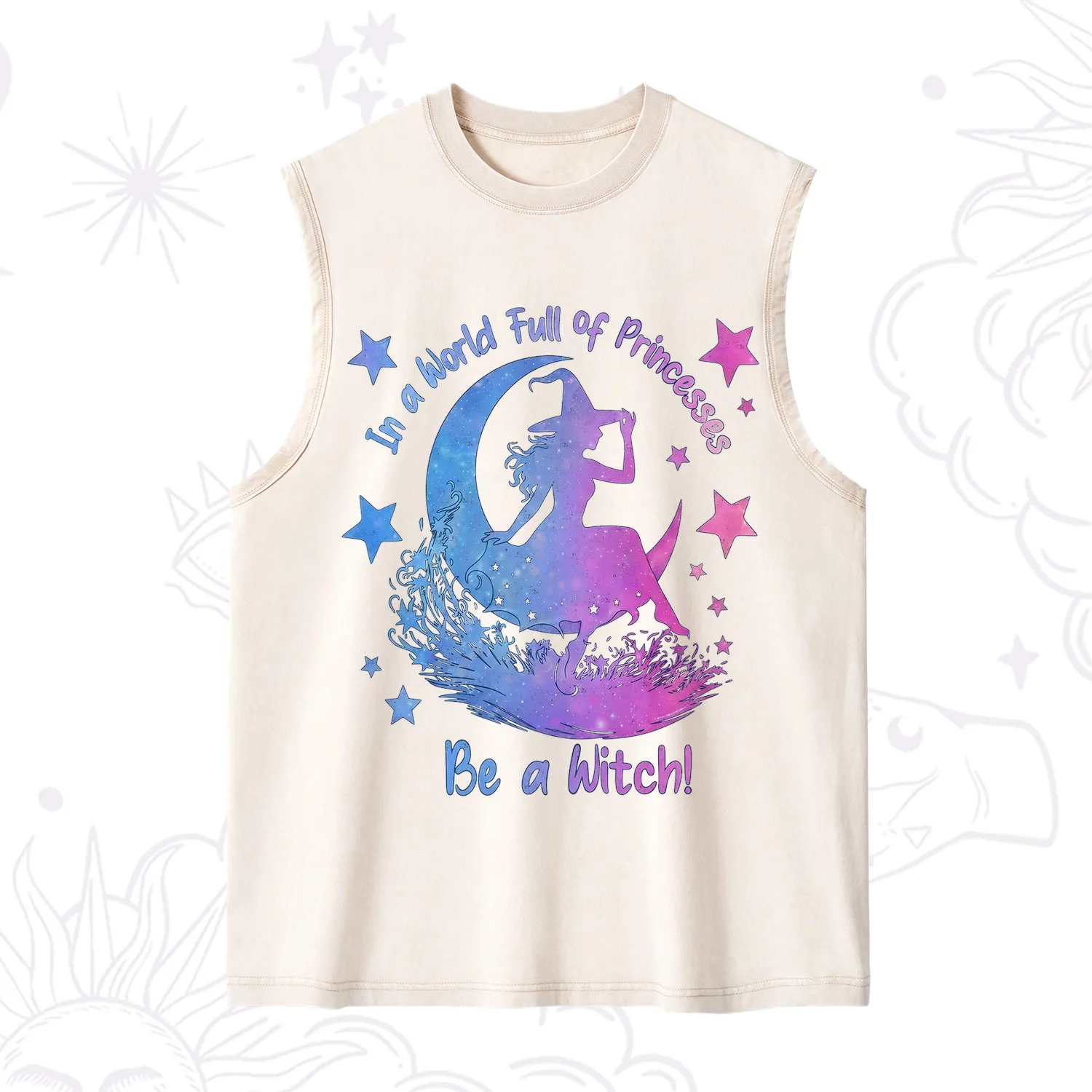 Purplehecate In a World Full of Princesses be a Witch Washed Tank