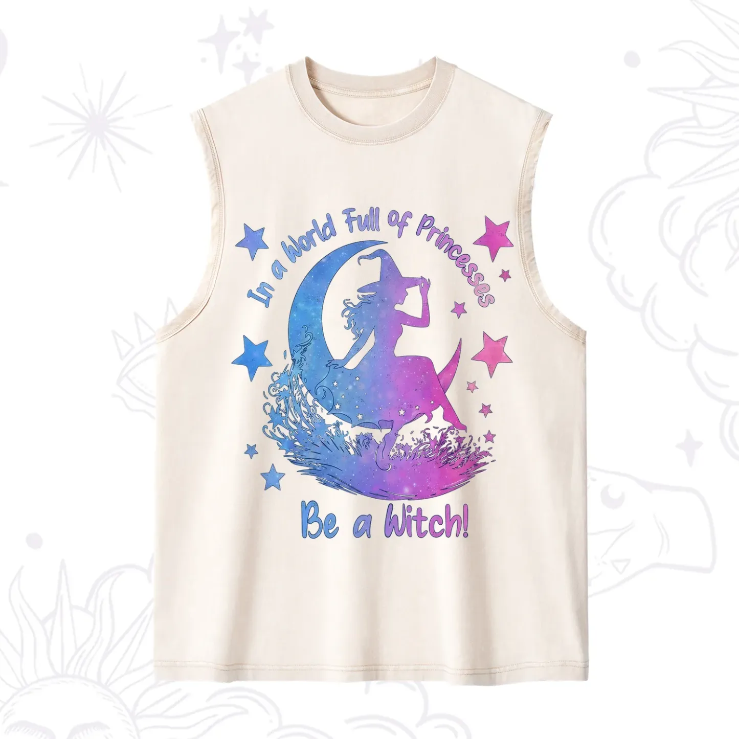 Purplehecate In a World Full of Princesses be a Witch Washed Tank