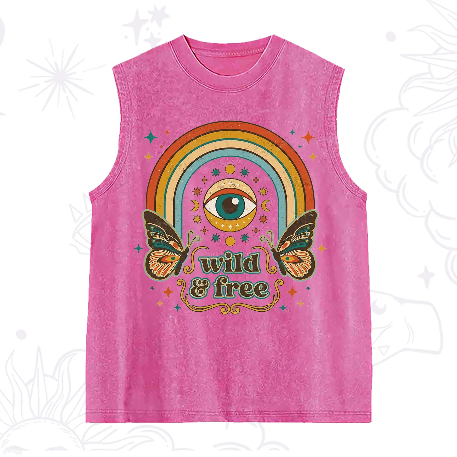 Purplehecate Wild And Free Washed Tank