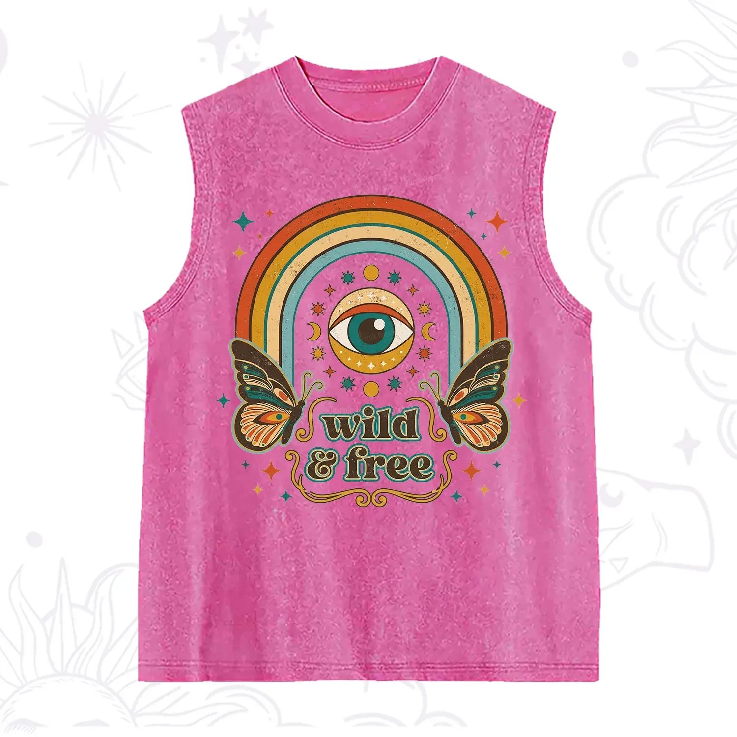 Purplehecate Wild And Free Washed Tank