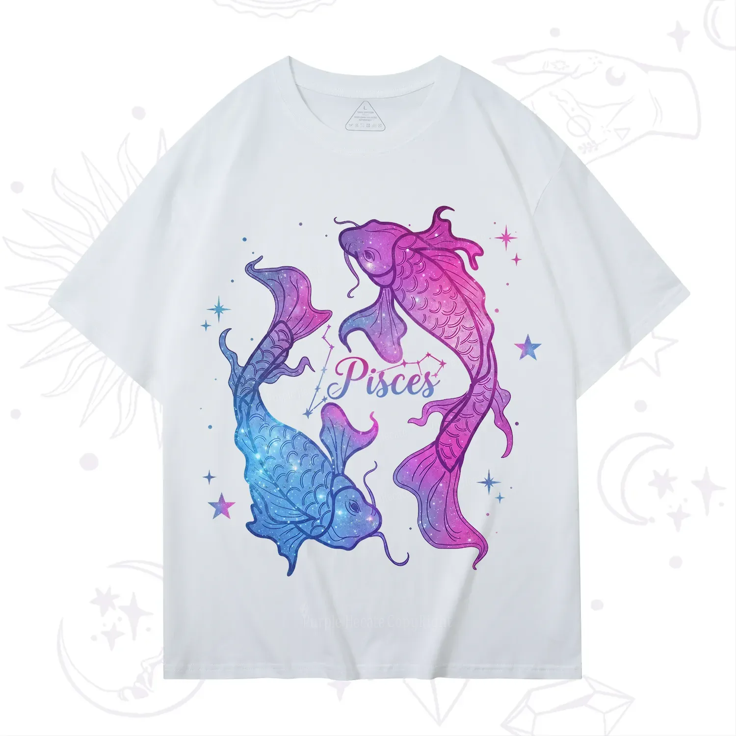 Purplehecate Pisces Zodiac T-Shirt