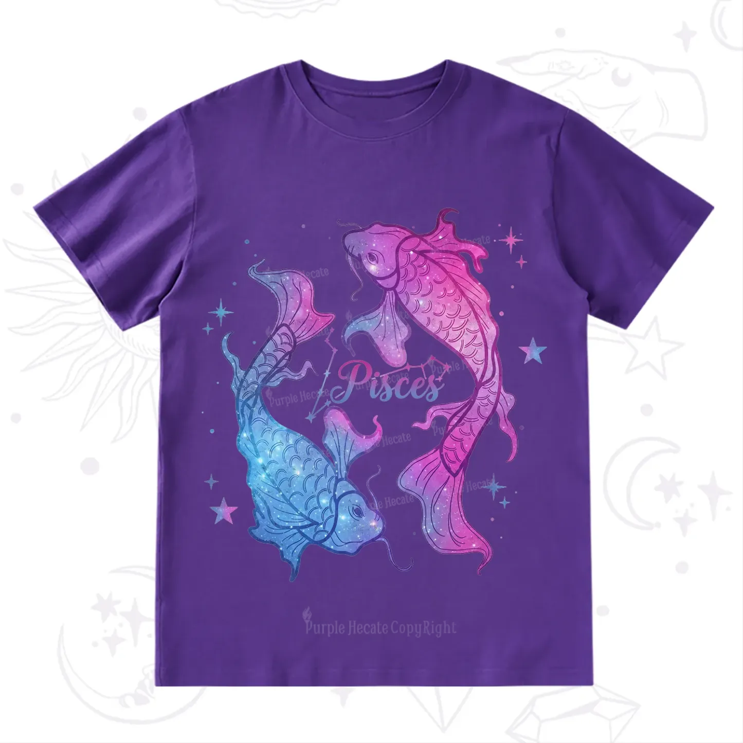 Purplehecate Pisces Zodiac T-Shirt